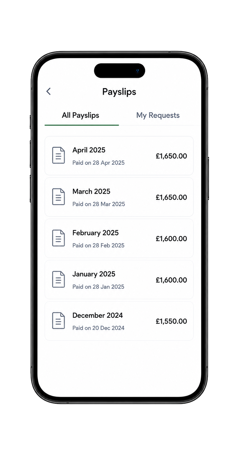 U-Shop HR — Payslips & Self Service